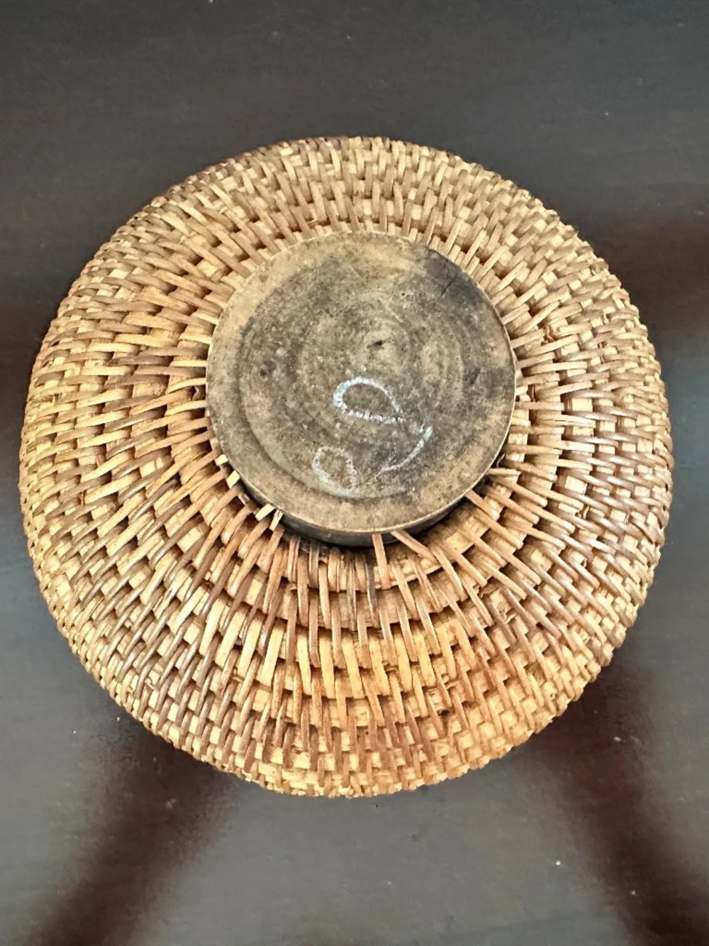 Woven Lombok Intricate Basket Footed vintage woven